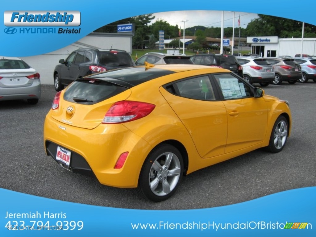 2012 Veloster  - 26.2 Yellow / Black photo #7