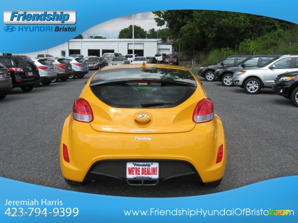2012 Veloster  - 26.2 Yellow / Black photo #8