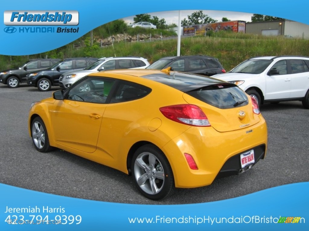 2012 Veloster  - 26.2 Yellow / Black photo #9