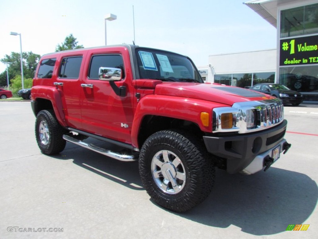 Victory Red 2009 Hummer H3 Standard H3 Model Exterior Photo #66227960