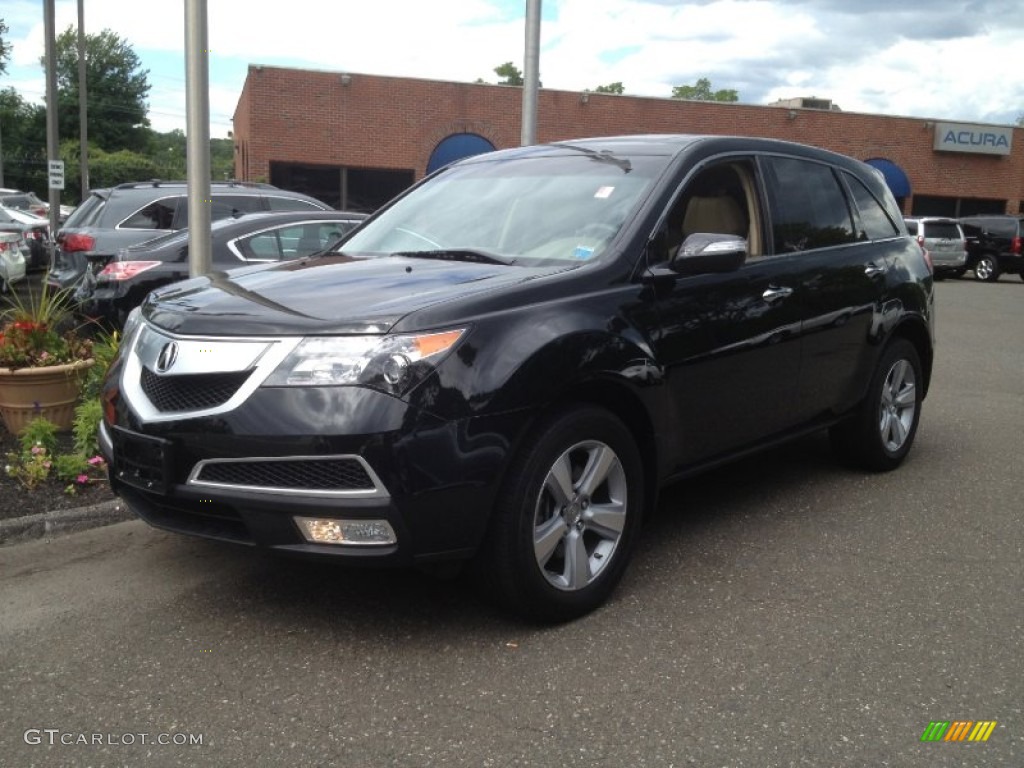 2010 MDX  - Crystal Black Pearl / Parchment photo #1