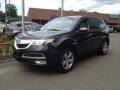 2010 Crystal Black Pearl Acura MDX   photo #1