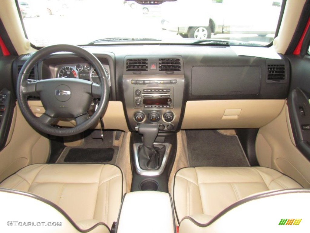 2009 Hummer H3 Standard H3 Model Light Cashmere/Ebony Dashboard Photo #66228047