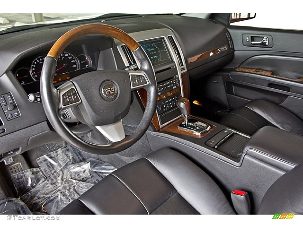 Ebony Interior 2009 Cadillac STS V8 Photo #66228263