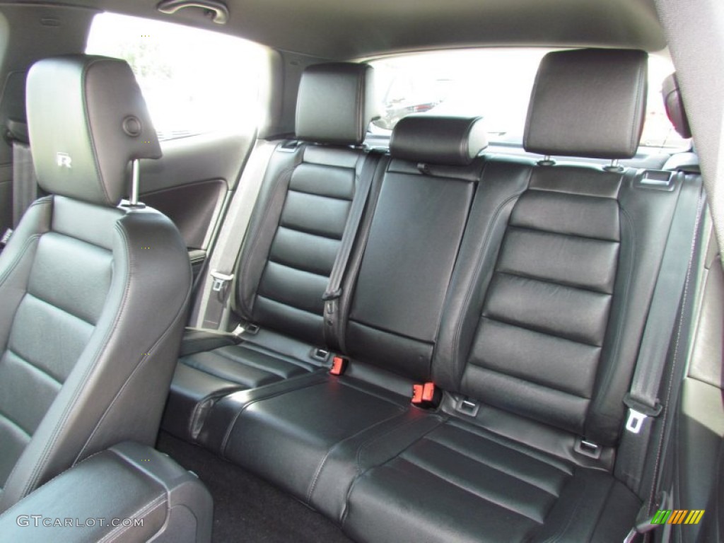 R Titan Black Leather Interior 2012 Volkswagen Golf R 2 Door 4Motion Photo #66228453