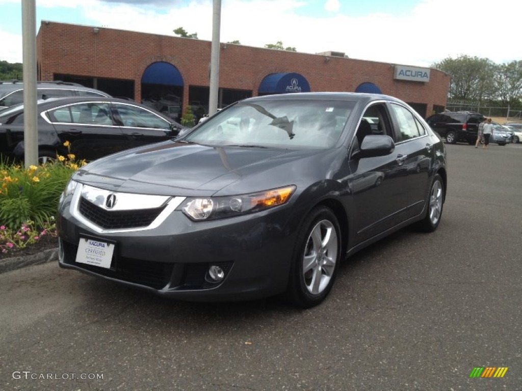 2010 TSX Sedan - Polished Metal Metallic / Ebony photo #1