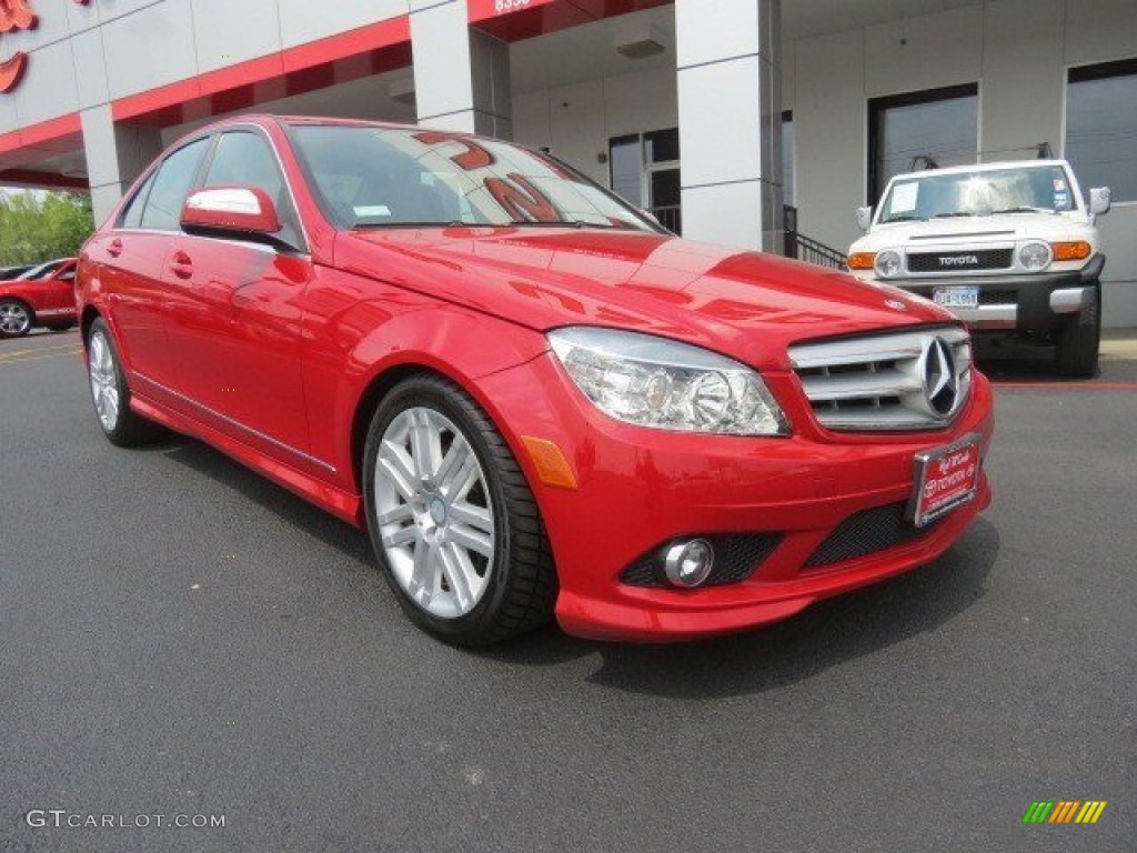 Mars Red 2009 Mercedes-Benz C 300 Sport Exterior Photo #66229405
