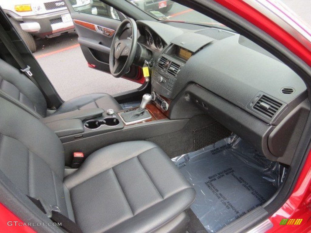 Black Interior 2009 Mercedes-Benz C 300 Sport Photo #66229532