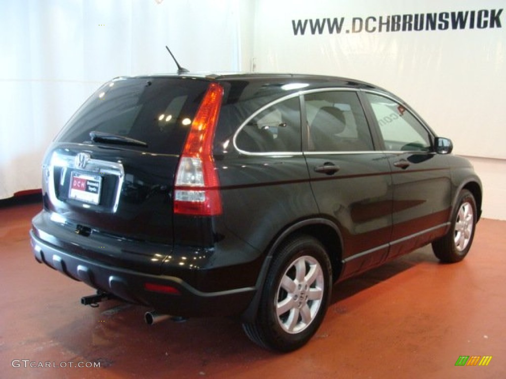 2009 CR-V EX 4WD - Crystal Black Pearl / Ivory photo #4