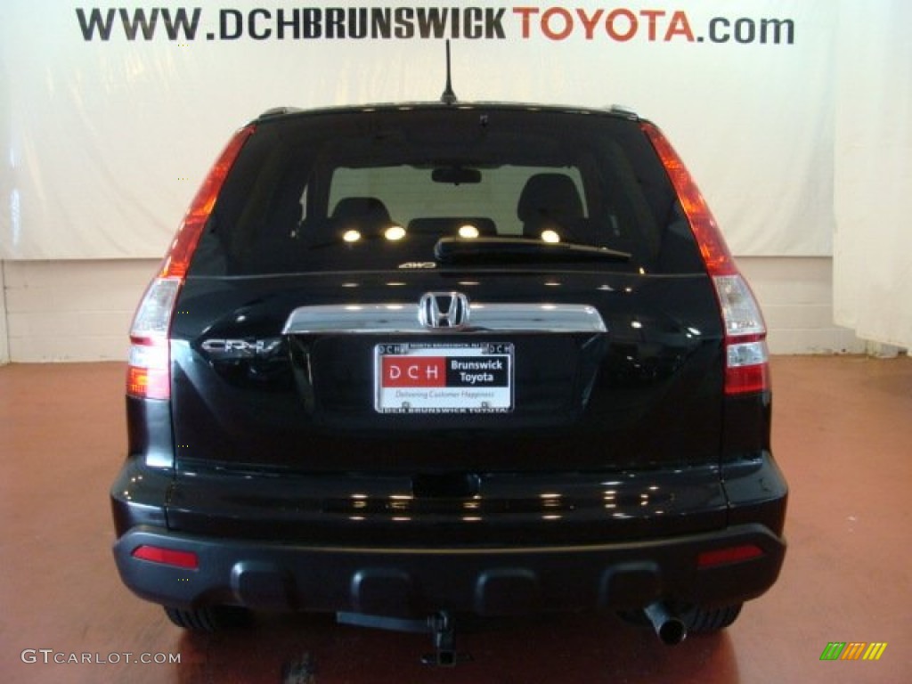 2009 CR-V EX 4WD - Crystal Black Pearl / Ivory photo #5