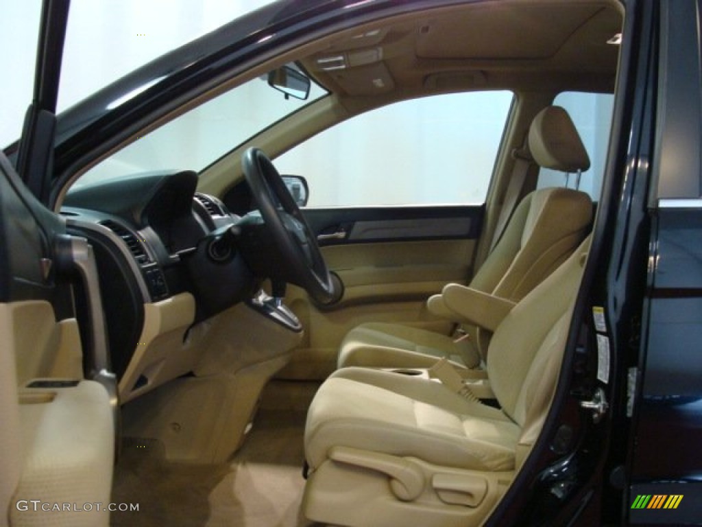 2009 CR-V EX 4WD - Crystal Black Pearl / Ivory photo #9