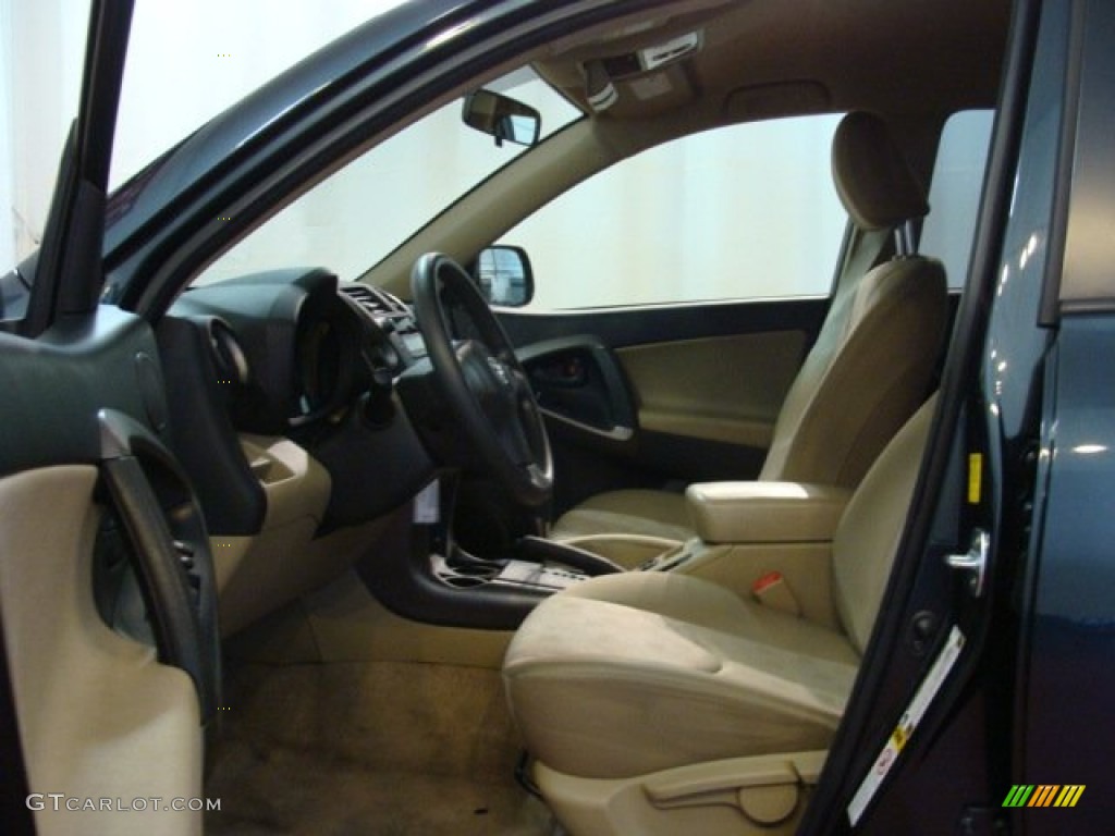 2010 RAV4 I4 - Black Forest Pearl / Sand Beige photo #9