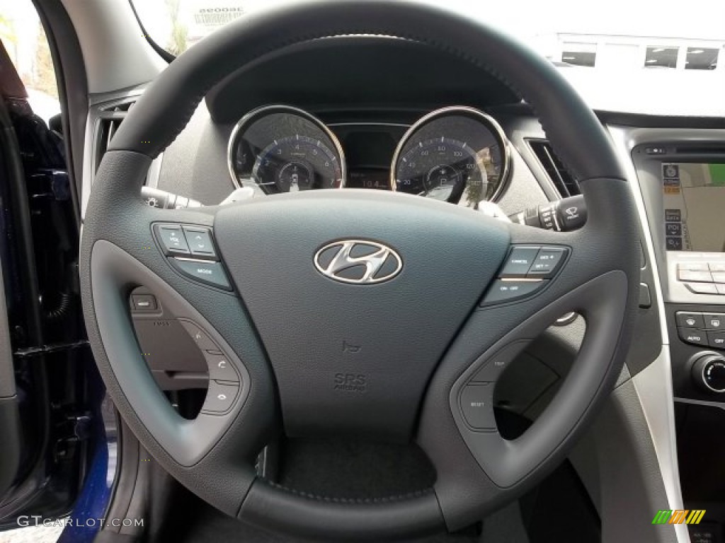 2013 Hyundai Sonata SE 2.0T Gray Steering Wheel Photo #66233202
