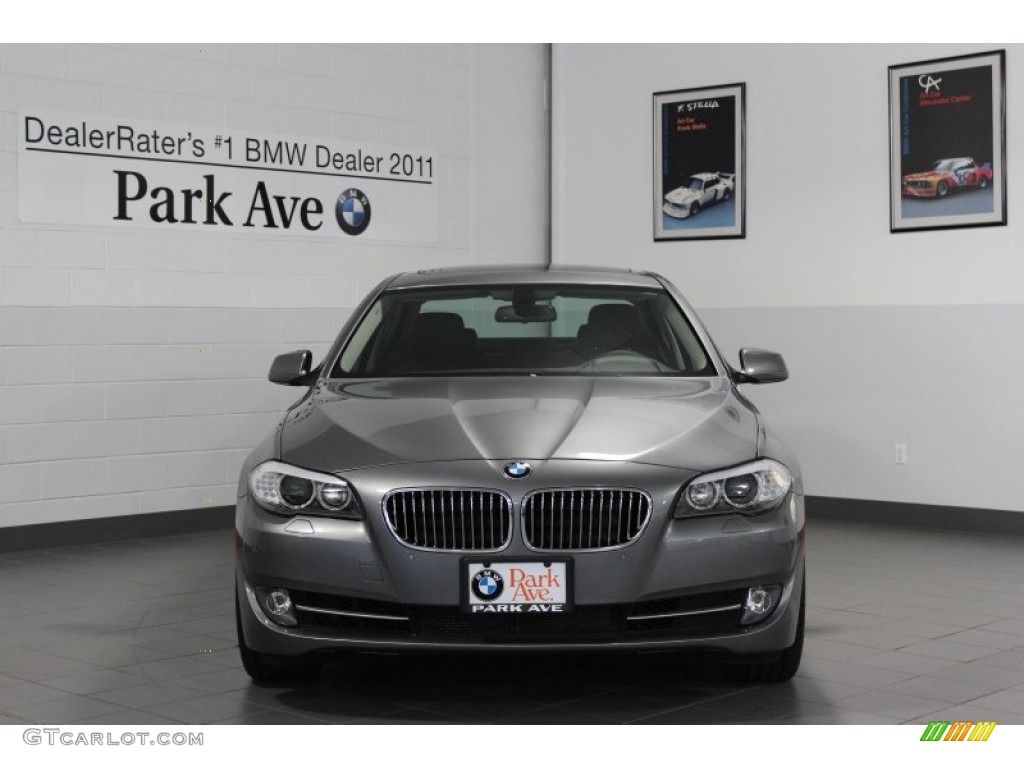 2012 5 Series 535i xDrive Sedan - Space Gray Metallic / Black photo #1
