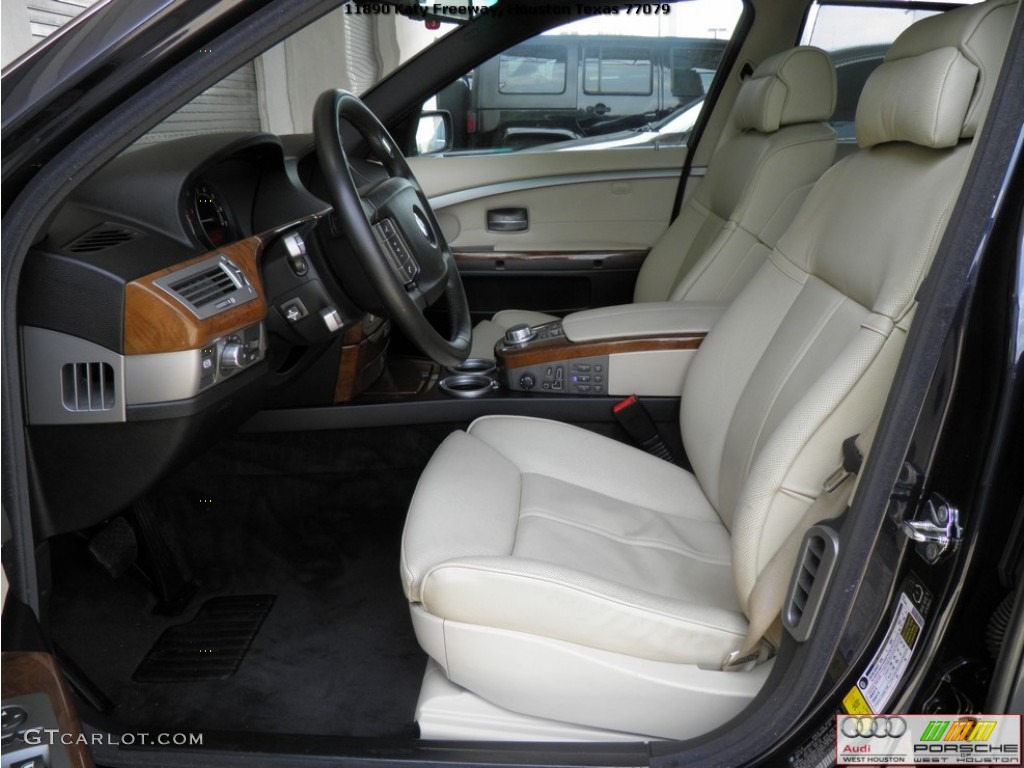 2006 7 Series 750Li Sedan - Monaco Blue Metallic / Dark Beige/Beige III photo #7