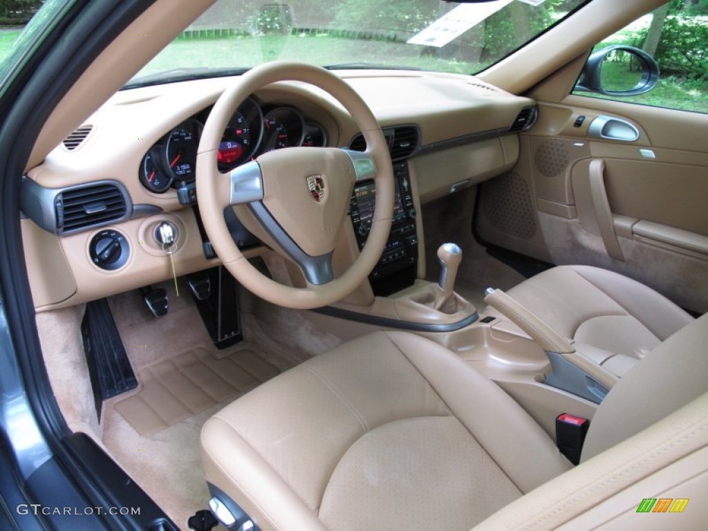 Sand Beige Interior 2009 Porsche 911 Carrera Coupe Photo #66234645