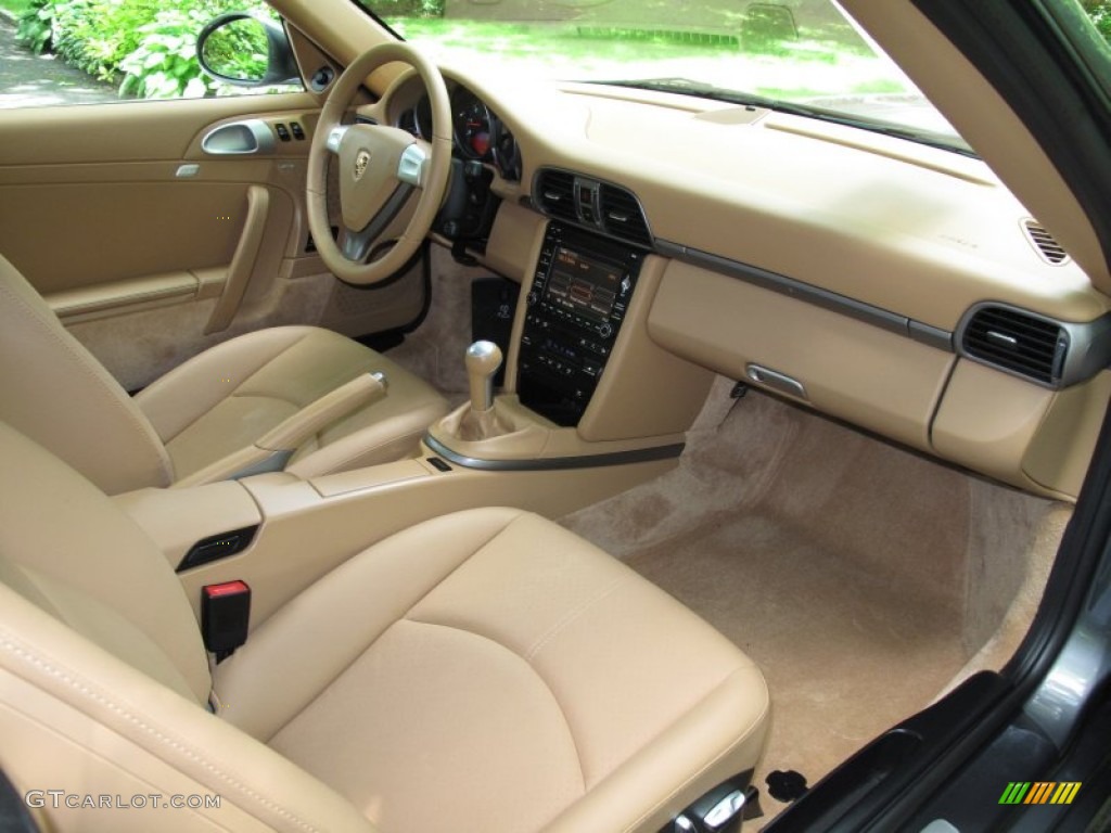 Sand Beige Interior 2009 Porsche 911 Carrera Coupe Photo #66234663
