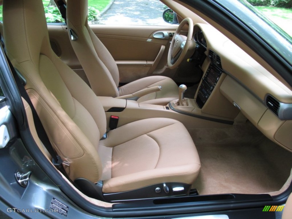 Sand Beige Interior 2009 Porsche 911 Carrera Coupe Photo #66234669