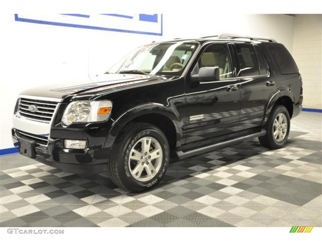 2008 Explorer XLT - Black / Camel photo #1
