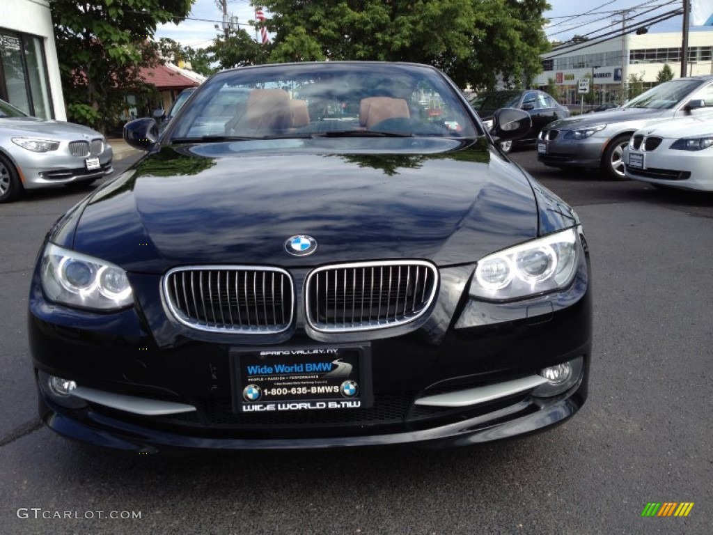 2011 3 Series 335i Convertible - Jet Black / Saddle Brown Dakota Leather photo #2