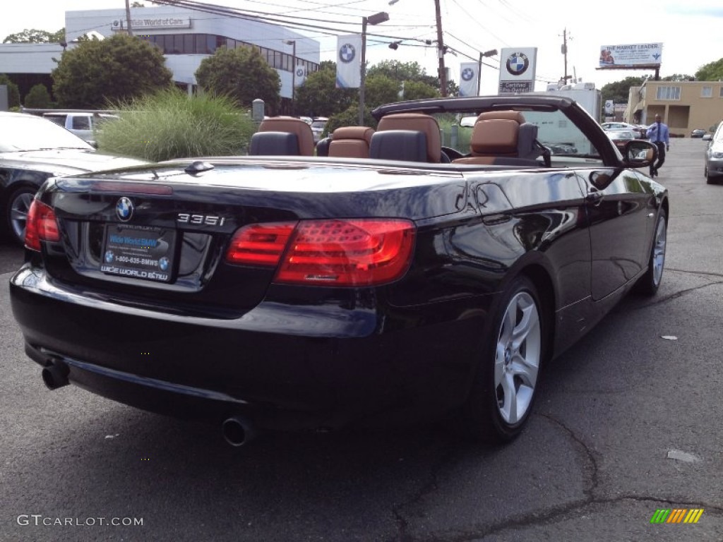 2011 3 Series 335i Convertible - Jet Black / Saddle Brown Dakota Leather photo #5