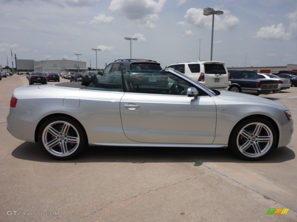 Ice Silver Metallic 2013 Audi S5 3.0 TFSI quattro Convertible Exterior Photo #66235557