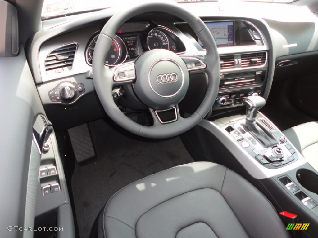 2013 Audi A5 2.0T Cabriolet Black Dashboard Photo #66235665