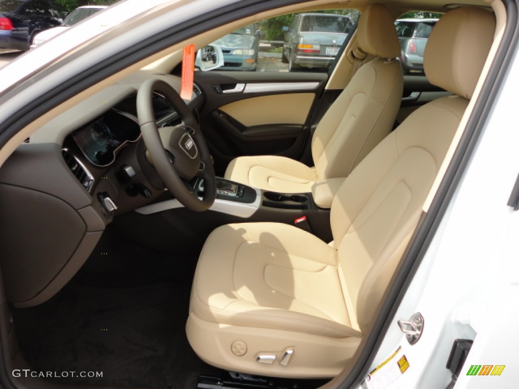 2013 A4 2.0T Sedan - Ibis White / Velvet Beige/Moor Brown photo #6