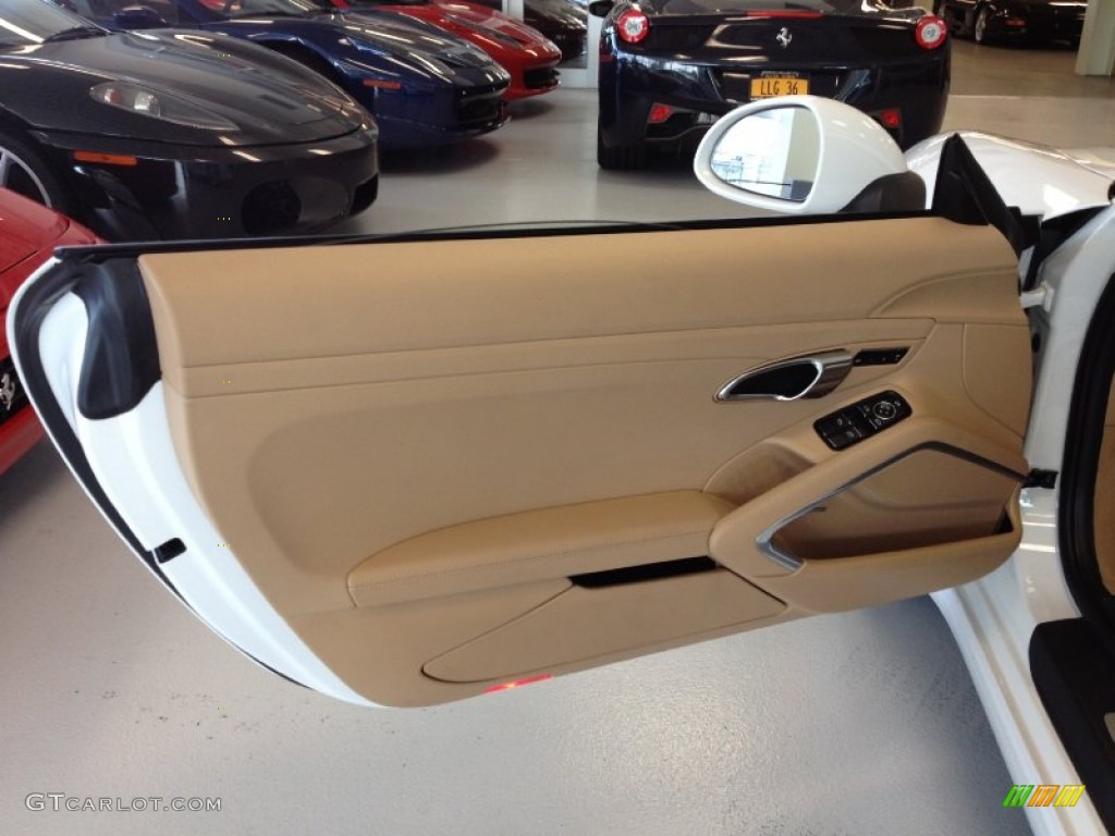 2012 Porsche New 911 Carrera S Coupe Luxor Beige Door Panel Photo #66236346
