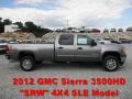 2012 Steel Gray Metallic GMC Sierra 3500HD SLE Crew Cab 4x4  photo #1