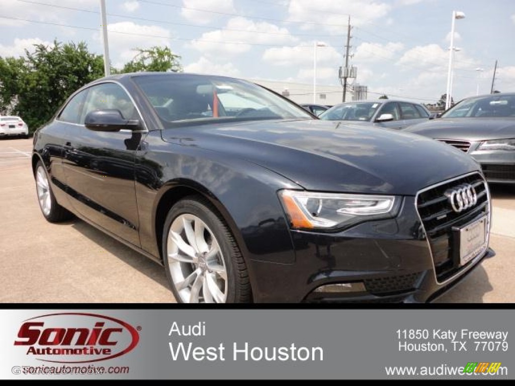 2013 A5 2.0T quattro Coupe - Moonlight Blue Metallic / Black photo #1