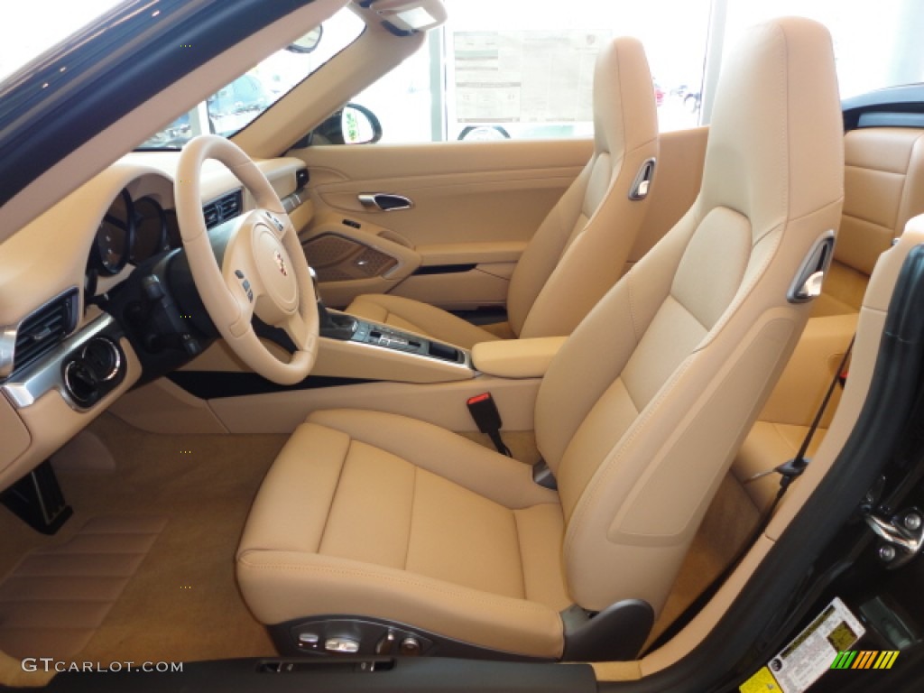 Luxor Beige Interior 2012 Porsche New 911 Carrera Cabriolet Photo #66237080
