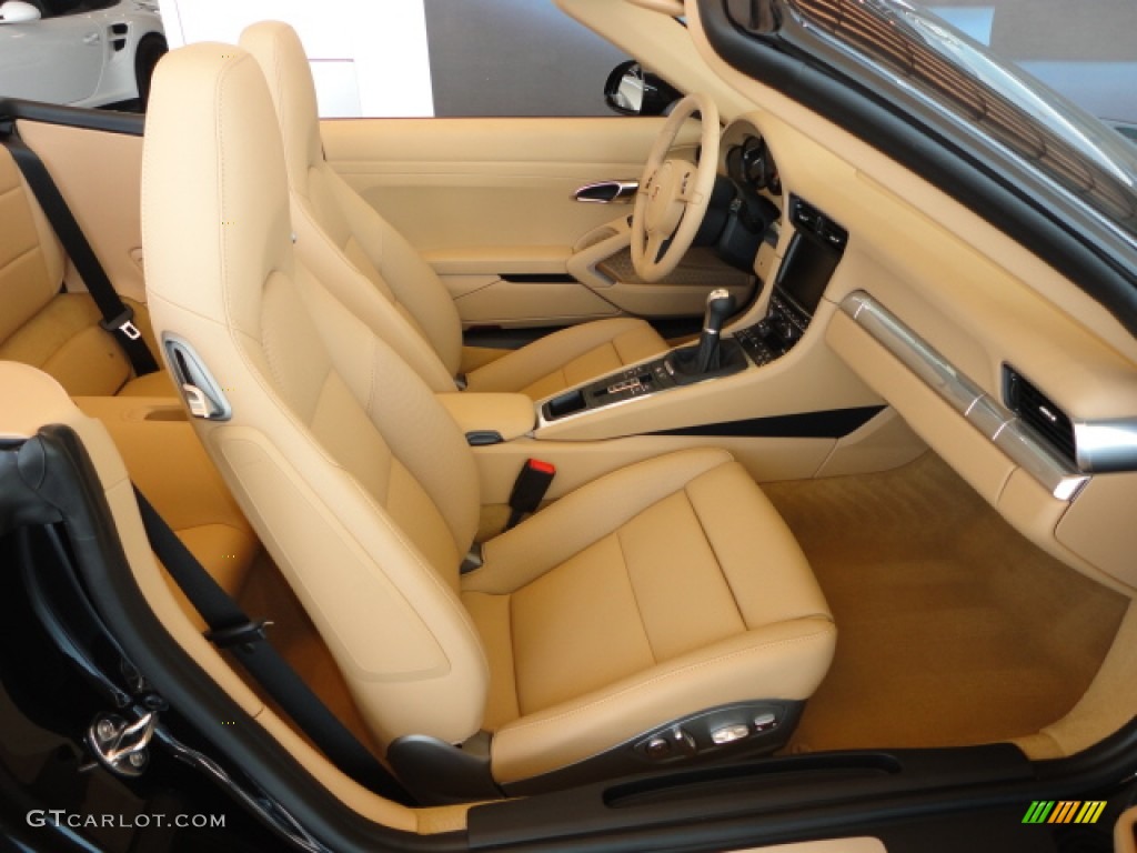 Luxor Beige Interior 2012 Porsche New 911 Carrera Cabriolet Photo #66237104
