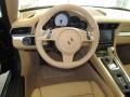 2012 Porsche New 911 Luxor Beige Interior Steering Wheel Photo