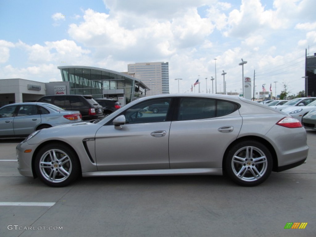 Platinum Silver Metallic 2012 Porsche Panamera 4 Exterior Photo #66237842