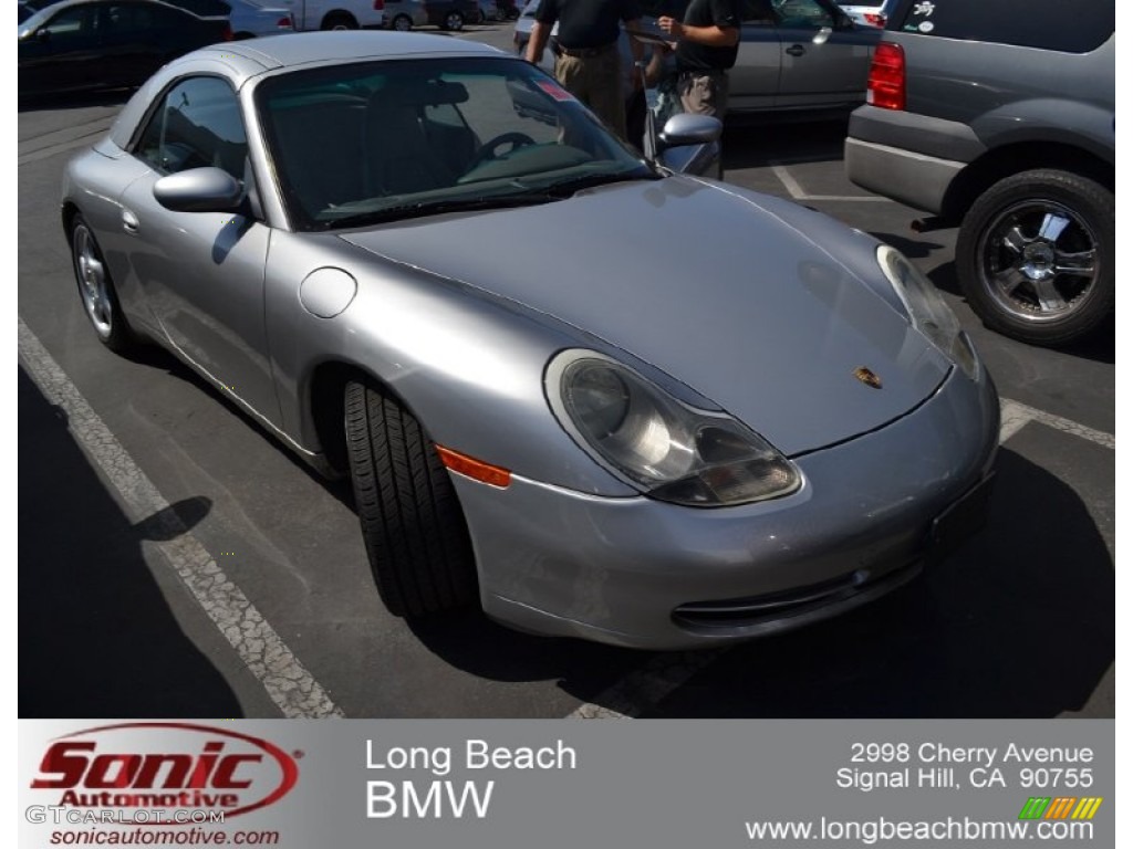 1999 911 Carrera Cabriolet - Arctic Silver Metallic / Graphite Grey photo #1