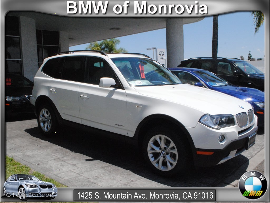 2009 X3 xDrive30i - Alpine White / Saddle Brown Nevada Leather photo #1