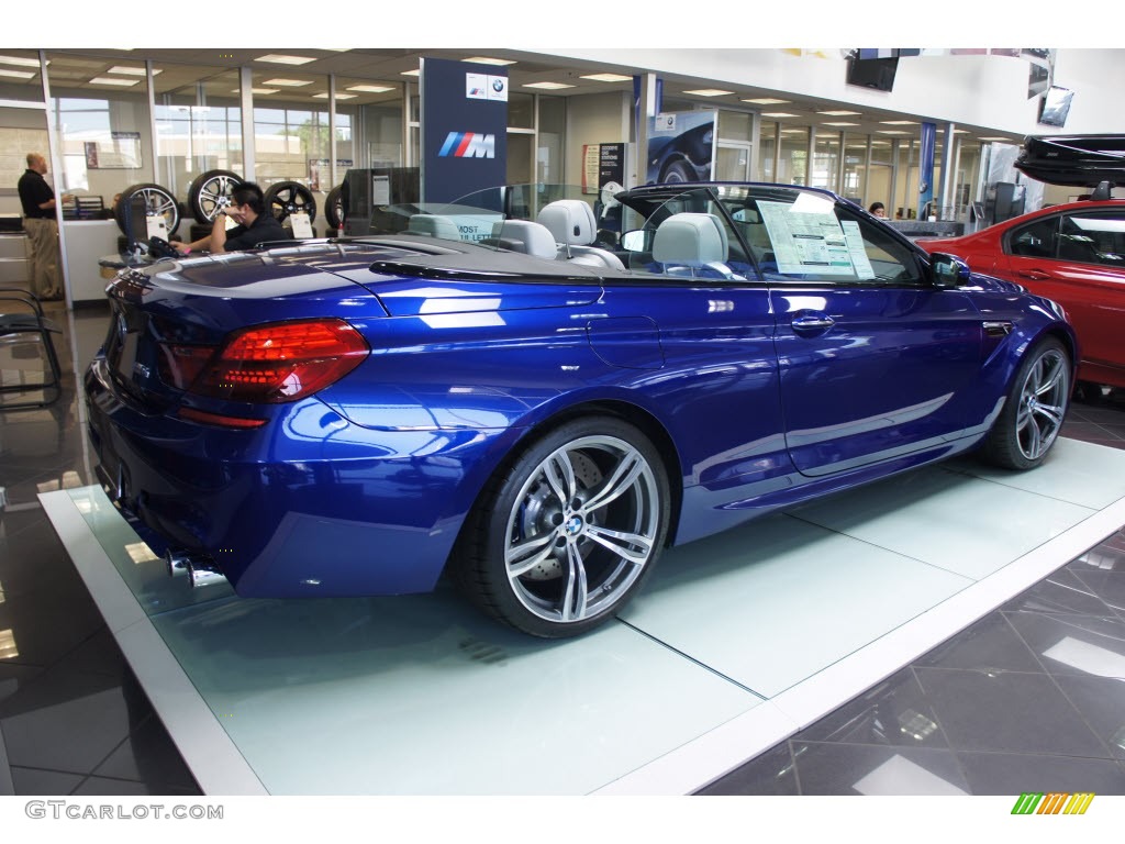 2012 M6 Convertible - San Marino Blue Metallic / Silverstone II photo #2