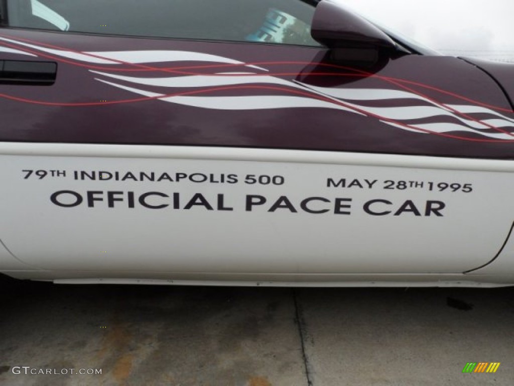 1995 Corvette Indianapolis 500 Pace Car Convertible - Dark Purple Metallic/Arctic White / Black/Purple photo #16
