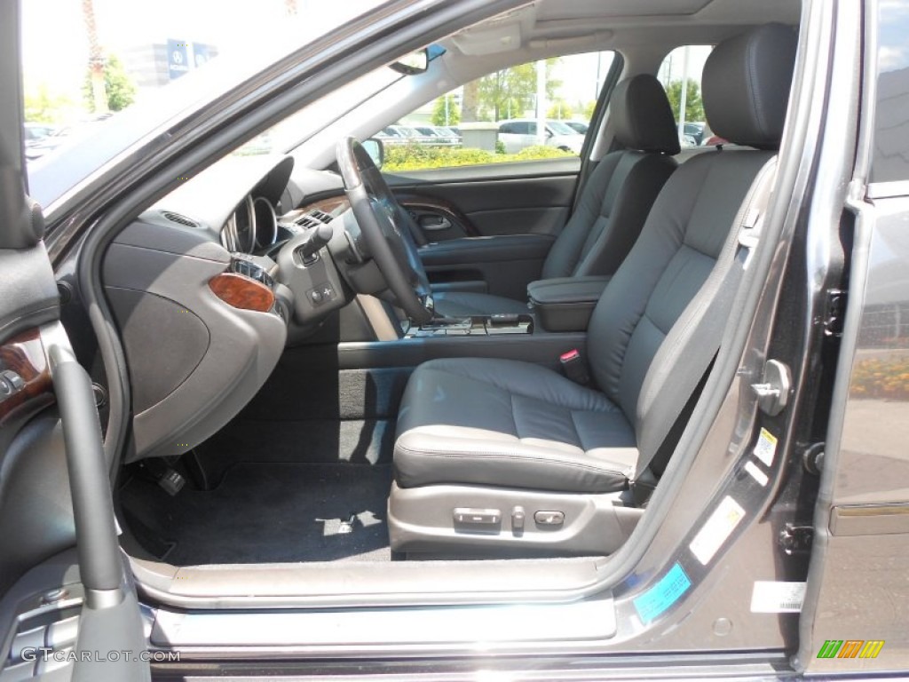 Ebony Interior 2012 Acura RL SH-AWD Technology Photo #66245635