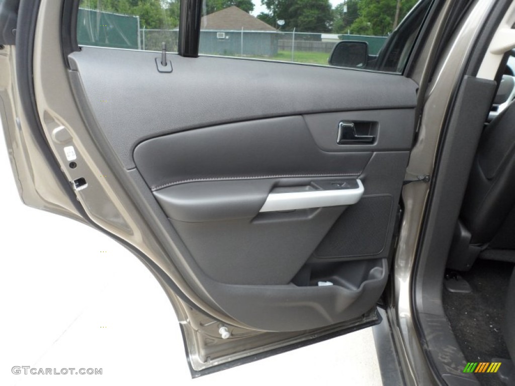 2013 Ford Edge Limited EcoBoost Charcoal Black Door Panel Photo #66246685