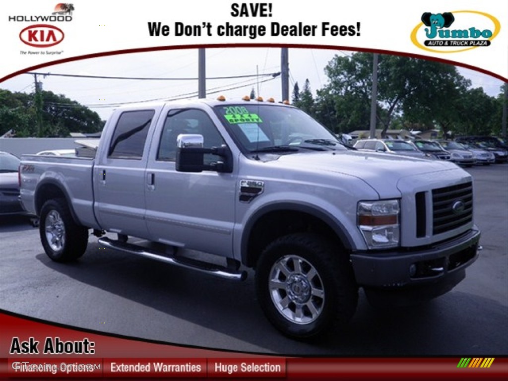 2008 F250 Super Duty FX4 Crew Cab 4x4 - Silver Metallic / Ebony photo #1