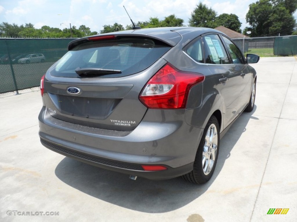 2012 Focus Titanium 5-Door - Sterling Grey Metallic / Charcoal Black photo #3