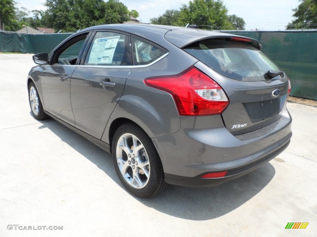 2012 Focus Titanium 5-Door - Sterling Grey Metallic / Charcoal Black photo #5