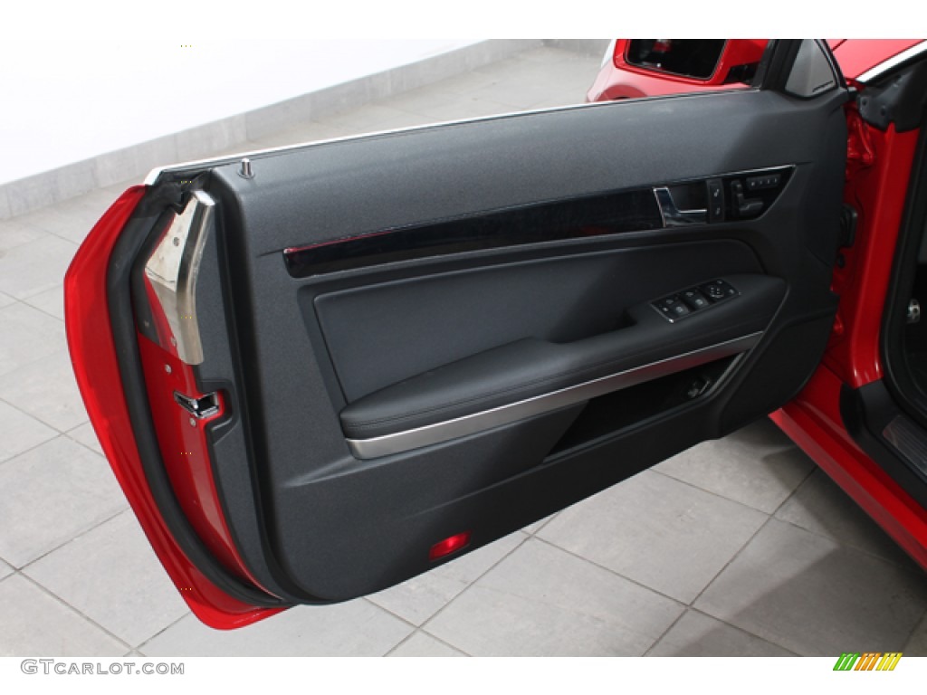 2010 E 350 Coupe - Mars Red / Black photo #14