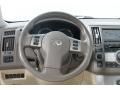 2008 Infiniti FX Wheat Interior Steering Wheel Photo