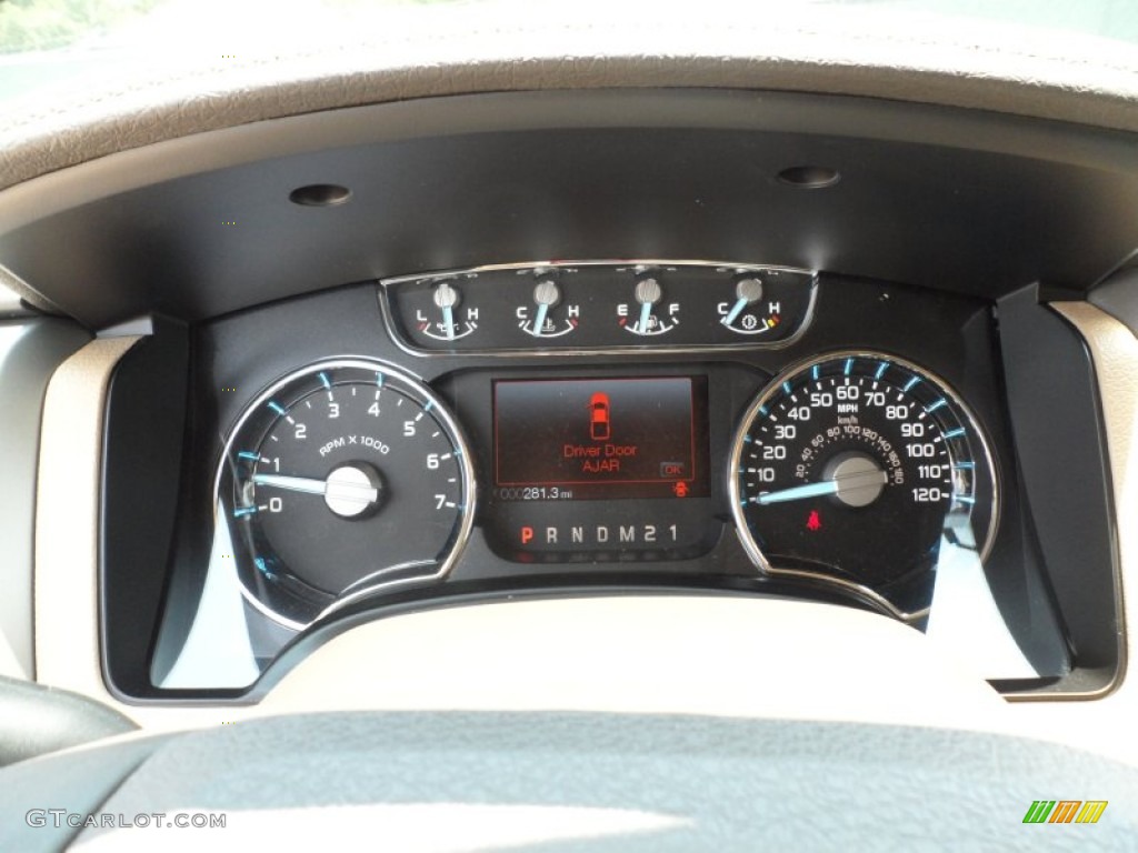 2012 Ford F150 Lariat SuperCrew Gauges Photo #66249476