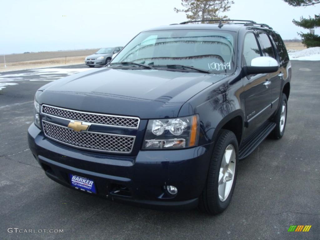 2008 Tahoe LTZ 4x4 - Dark Blue Metallic / Ebony photo #1