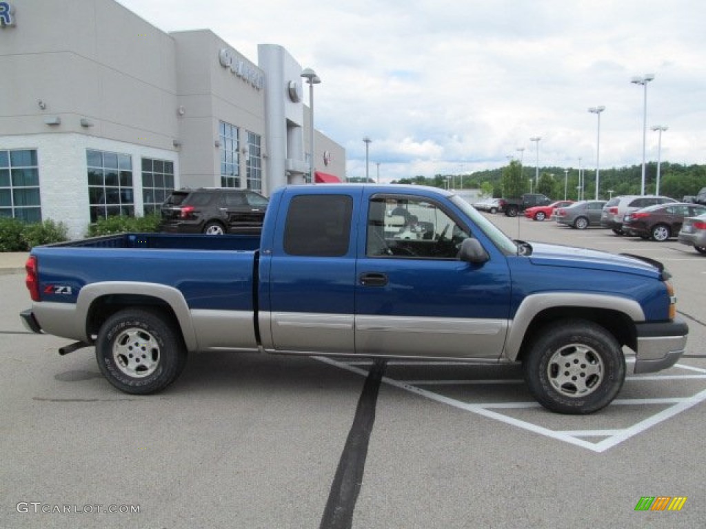 Arrival Blue Metallic 2003 Chevrolet Silverado 1500 Z71 Extended Cab 4x4 Exterior Photo #66250472