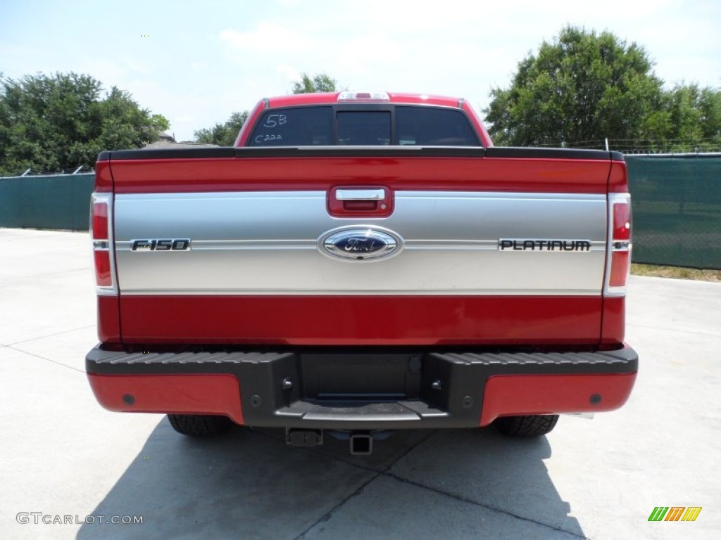 Red Candy Metallic 2012 Ford F150 Platinum SuperCrew 4x4 Exterior Photo #66250556